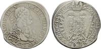 RÖMISCH-DEUTSCHES REICH Leopold I., 1657-1705. 15 Kreuzer 1664, Wien Sehr schön.