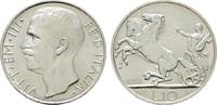 ITALIEN 10 Lire Victor Emanuel III., 1900-1946. -