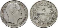 DÄNEMARK 1/2 Rigsdaler Frederik VII., 1848-1863. -