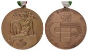 ITALIEN Medaille mit Band (ATTARDI) Republik Italien seit 1946. -