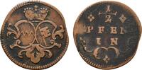 WÜRZBURG 1/2 Pfennig o.J. Adam Friedrich von Seinsheim, 1755-1779. Sehr ... 13.00 £  +  8.67 £ shipping