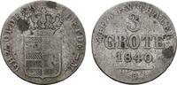 OLDENBURG 3 Grote 1840. Paul Friedrich August, 1829-1853. Fast sehr schön 26.01 £  +  8.67 £ shipping