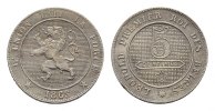 BELGIEN 5 Centimes Leopold II., 1865-1909. -