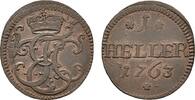 SACHSEN Heller Ernst Friedrich Karl, 1745-1780. -