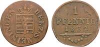 SACHSEN Pfennig 1832 Bernhard Erich Freund, 1803-1866. Etwas beschnitten... 10.40 £  +  8.67 £ shipping
