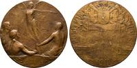 JUGENDSTIL Bronzemedaille 1911 (v. Alphonse Mauguoy UNC-