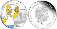Tuvalu 1 Dollar 2019 Simpsons Homer 1oz PP 173.39 £  +  9.23 £ shipping