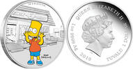 Tuvalu 1 Dollar 2019 Simpsons Bart 1oz PP 151.72 £  +  9.23 £ shipping