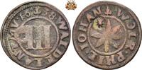 Waldeck 3 Pfennig 3 Pfennig mit Gegenstempel Stern -