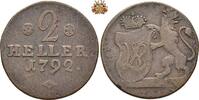 Hessen-Kassel 2 Heller 1792 Wilhelm IX - 1785-1803 ss- 15.61 £  +  34.68 £ shipping