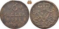 Hessen-Kassel 6 Heller 1772 Friedrich II - 1760-1785 ss+ 60.69 £  +  34.68 £ shipping