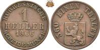 Hessen-Kassel 1 Heller 1866 Friedrich Wilhelm I - 1847-1866 ss+ 10.40 £  +  34.68 £ shipping
