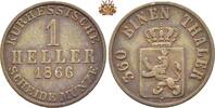 Hessen-Kassel 1 Heller 1866 Friedrich Wilhelm I - 1847-1866 ss+ 10.40 £  +  34.68 £ shipping