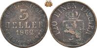 Hessen-Kassel 3 Heller 1862 Friedrich Wilhelm I - 1847-1866 s 8.67 £  +  34.68 £ shipping