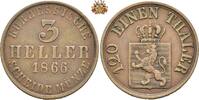 Hessen-Kassel 3 Heller 1866 Friedrich Wilhelm I - 1847-1866 ss 6.94 £  +  34.68 £ shipping