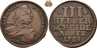 Hessen-Kassel III Heller 1755 Wilhelm VIII - 1751-1760 ss 26.01 £  +  34.68 £ shipping