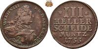 Hessen-Kassel III Heller 1755 Wilhelm VIII - 1751-1760 ss 26.01 £  +  34.68 £ shipping