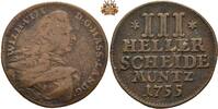 Hessen-Kassel III Heller 1755 Wilhelm VIII - 1751-1760 ss 23.41 £  +  34.68 £ shipping