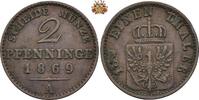 Brandenburg-Preußen 2 Pfennig 1869 2 Pfennige, Kupfer, 1869 A s-ss 6.94 £  +  34.68 £ shipping