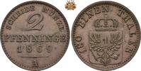 Brandenburg-Preußen 2 Pfennig 1869 2 Pfennige, Kupfer, 1869 A ss-vz 12.14 £  +  34.68 £ shipping