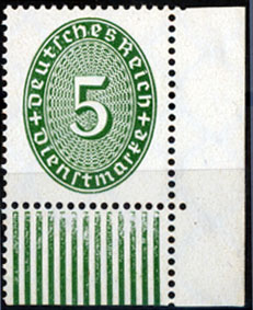 5 Pfennig 1927 33 Deutsches Reich Mi. Nr. 115 W Dienstmarken