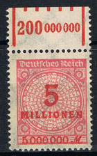 Deutsches Reich 5 Millionen Mark 1923 Mi. Nr. 317 A WOR 1 5 1