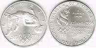 USA Dollar commemorative silver dollar 1996 "atlanta olympics - high jumper", BU! -