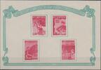 Albanien 1,50 Lek. - 6,50 Lek. (4 Werte) Albanien 1959, Michel-Nummer 589, Block 5, Postfrisch -