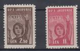Albanien 2,50 - 11 Lek Albanien 1960, Michel-Nummer 591 bis 592, Postfrisch -