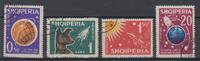 Albanien 0,50 Lek. - 20 Lek. (4 Werte) Albanien, Michel-Nummer 663 - 666, Weltraumforschung, Gestempelt -