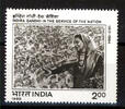 Indien 1 Wert Indien, Mi-Nr. 1032, Todesstag von Indira Gandhi -