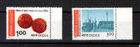 Indien 2 Werte Indien, Mi-Nr. 734-35, Int. Briefmarkenausstellung ASIANA -