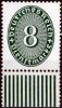 Deutsches Reich 8 Pfennig Deutsches Reich, Mi.-Nr. 116 W, Dienstmarken: Wertziffern im Oval -
