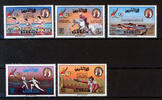 Bahrain 5 Werte Bahrain, Mi-Nr. 346-50, Olympische Sommerspiele Los Angeles, Postfrisch -