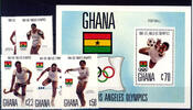 Ghana 6 Werte Ghana, Mi-Nr. 1048-52, Bl. 109, Olympische Sommerspiele, Postfrisch -