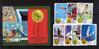 Laos 8 Werte Laos, Mi-Nr. 710-16, Bl. 100(717), Sportmarken Olympische Sommerspiele -