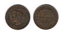 Frankreich 5 Centimes Frankreich, 5 Centimes, 1897 A, Ceres, Erhaltung siehe Scan! -