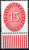 Deutsches Reich 15 Pfennig Deutsches Reich, Mi.-Nr. 124 W, Dienstmarken: Wertziffern im Oval -