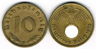 Drittes Reich 10 Pfennig 3. Reich, 1937 D, Kursmünze 10 Pfennig, Jaeger Nr. 364 -