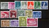 Berlin 15 Werte, 1 Pf bis 3 DM Berlin, Mi-Nr. 140-54, Freimarken Berliner Stadtbilder -