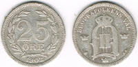 Schweden 25 Öre sweden silver coin, 25 Öre, Oscar II., like scan! -