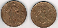 Belgien Bronzemedaille belgium (belgique), medal 1880, king leopold I. + II., like scan -