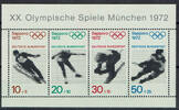 BRD 4 Werte BRD, Mi.-Nr. 684-46 Bl. 6, postfrisch Olympische Spiele 1972 -