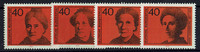 BRD 4 Werte BRD, Mi-Nr. 791-94 , postfrisch <i>Bedeutende deutsche Frauen</i> -