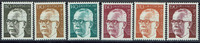 BRD 6 Werte BRD, Mi-Nr. 727-32 , postfrisch <i>Gustav Heinemann</i> -