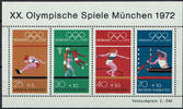 BRD 4 Werte BRD, Mi-Nr. 734-37 Bl. 8 , postfrisch Olympische Sommerspiele München -