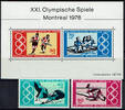 BRD 4 Werte BRD, Mi-Nr. 886-87und Block 12 , postfrisch Olympische Sommerspiele -