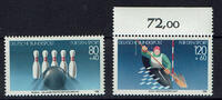BRD 2 Werte BRD, Mi-Nr. 1238-39, postfrisch Sporthilfe: 100 J. deutscher Keglerbund.. -
