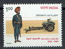 Indien 1 Wert Indien, Mi-Nr. 1012, Artillerieregiment -