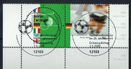 BRD 2 Werte BRD, Mi.-Nr. 2258-59, Paar v. Unterrand <i> Fußballweltmeister<i> -